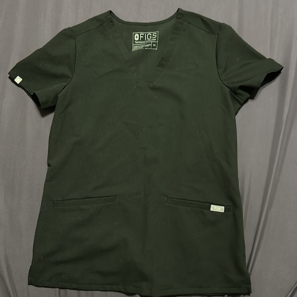 Figs Women's Black "Casma" 3 Pocket Scrub Top Style FW1100 Size XS - Picture 9 of 11